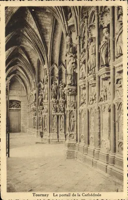 Tournay — O portal da Catedral — Edição Belga, Bruxelas