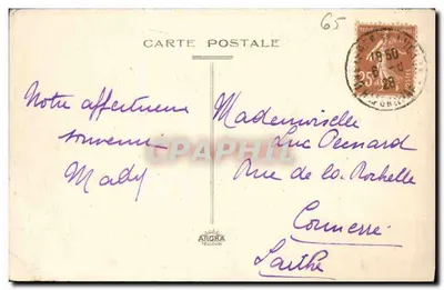 Cartolina d'epoca Siradfan Allee Principale dei Termini — Verso