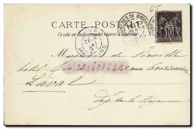 Pyrénées — Przemywarki przy brzegu rzeki Gave — D. T. — Lourdes — Rewers