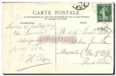 Luz-Saint-Sauveur — Most Napoleona — Pyrenées, nr 652 — Rewers