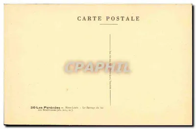 Mont-Louis - Zbiornik jeziora Beuilllouses — ARGRA — Rewers