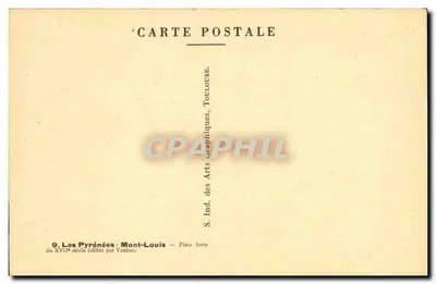 Mont-Louis — Vista geral — ARGRA — Verso