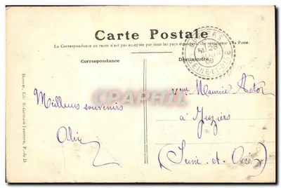 Barège — Zasilanie elektrowni i droga Ardes — Wydawca S. Germain Lenneton, P.-de-D. — Rewers