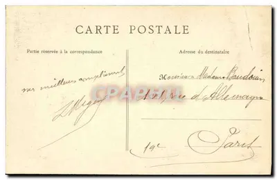 Tarbes — Jardín Massey — Claustro de San Severo de Rustaing — B.F. PARIS — Reverso