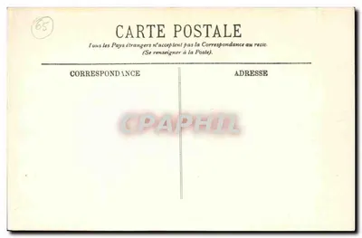 Tarbes — A Estátua de Massey e o Museu — Jardim Massey — LL — Verso