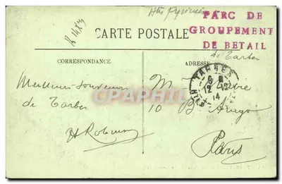 Tarbes — Ogólny widok na Pireneje — LL. — n°65 — Rewers