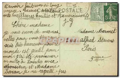 Góry Azun i rzeka Gave — Dolina Argelès — Wysokie Pireneje — Fot. Labouche F., Toulouse — Rewers