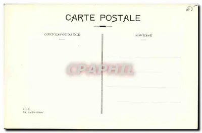 Gavarnie — Lago de Montferrat visto do Sul — editor C. C. Ledormeur, n° 58 — Verso