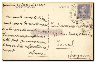 O Vignemale e seu glaciar — Gavarnie — LL n°34 — Verso