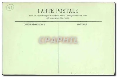 Estrada de Gavarnie para Gèdre — LL. — n°10 — Verso