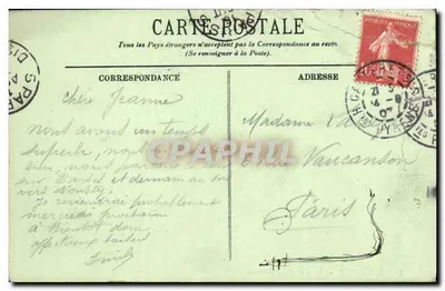 CPA Gavarnie Dans la Vallee d Ossoue — Verso