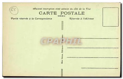 Fonte esculturada - Bagnères-de-Bigorre — editor Bloc frères, n° 39 — Verso