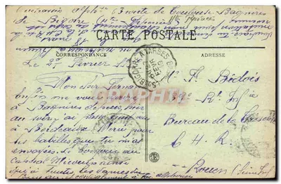 Bagnères-de-Bigorre — Vue sur le Casino — Avenue Carnot — BR-3363 — Verso