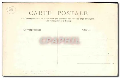 Cauterets — Widok na Pierrefitte z linia tramwajową i tunelem — A. Ducassé, wyd., Cauterets — Rewers