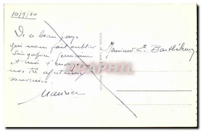 Cauterets — Kaskada Pont d'Espagne — Wydawnictwo Ateliers Cauterets, n°66 — Rewers