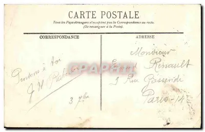 Arredores de Cauterets — Cachoeira e o Vignemale — LL — n°114 — Verso