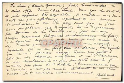 Cauterets — Panorama Cauterets — wydawca A.P. nr 190 — Rewers