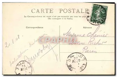As Pirineus — 44 — CAUTERETS — Vale da Pierrefitte, Pic du Viscos (Alt. 918-2141 m.) — Couget, editor, Cauterets — Verso