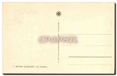 Kuchnia alzacka — Muzeum alzackie — Cité des Arts Photomécaniques, Paryż — Rewers