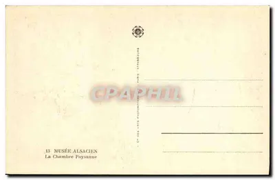 Pokój chłopski — Muzeum Alzackie — nr 13 — Rewers
