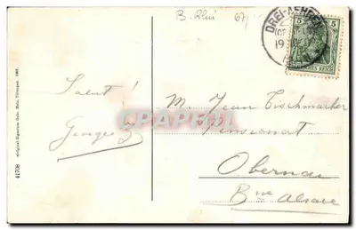 Três espigas — Kleiner Hohnack — Original-Regatum Gehr. Mais. Tübingen. 1907 — Verso