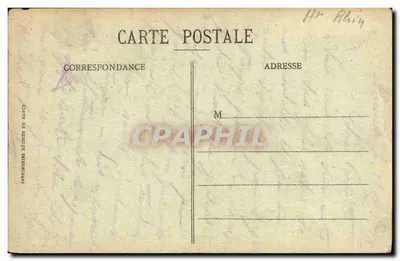 Bilhete postal antigo Souvenir de Dannemarie — Verso