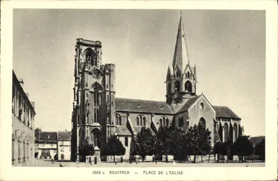 Rouffach — Place de l'Église — Éditeur Wibeco, n° 1688