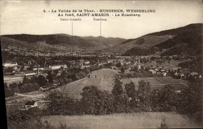 A Valle da Thur — Husseren, Wesserling — Saint-Amarin, Le Rossberg — Editor C.B.