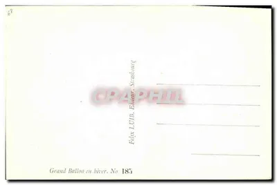 Grand Ballon no inverno — Felix LUIB, Strasbourg — No 185 — Verso