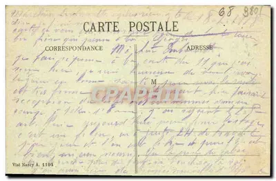 As Ruínas do Castelo de FAITE — Alsace pitoresca e histórica — Foto Homoyer e Chibet, Épinal — Verso
