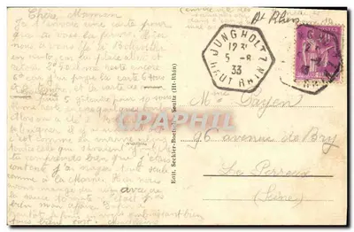 Fazenda Thierenbach «Hotel Nossa Senhora» — Estação de Soultz (Haut-Rhin) — Propriedade de Mme Vonoesch-Biecheler — Verso