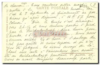 Czarny Jezioro — widok jeziora otoczony lasami — wydawca Dornach, nr 637 — Rewers