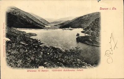 Alfeldsee — lac de 10 hectares et 1 200 000 m³ — éditeur Verlag von Ph. Born, Masmünster