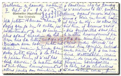 Guebwiller (Haut-Rhin) — Ogólny widok — Wydawnictwo Luciena Kohlera, nr 154 — Rewers
