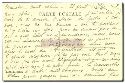Munster — Ratusz i Hotel Cigogne — 3233 — Rewers