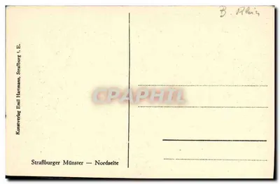 Strażburg — Katedra Najświętszej Maryi Panny — widok na północ — Rewers