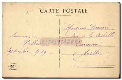 Mulhouse — Ratusz — wydawca N. Berberet, nr 57 — Rewers