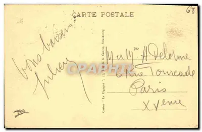 Mulhouse - O Teatro - Lado do Parque — editor 'Mulhouse - Anlaise', n°58 — Verso