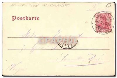 Igreja Santa Geneviève — Mulhouse — Felix Lutib, Kunstverlagsanstalt, Strasbourg / E. — Verso