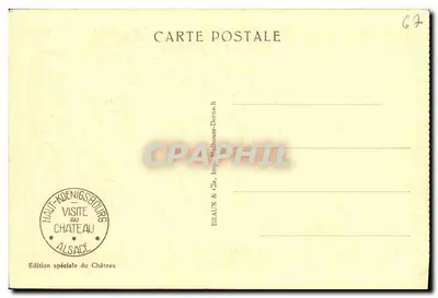 Haut-Königsbourg — Puits do Jardim Superior — Braun & Cie, Imp. Mulhouse-Dorna — Verso