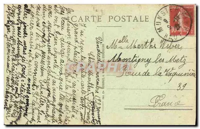 Colmar — Vista Geral e os Vosges — Edição Ch. Leiberger, n°25 — Verso