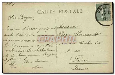 Colmar - Dzwonnica katedry i kaplica szpitala — wydawca Bergeret, nr 45 — Rewers