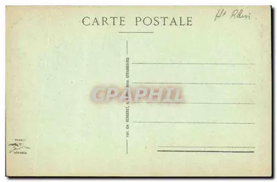 Colmar - Avenida da República — Hotel Sage — editor Oh. Bergeret, Strasbourg — Verso