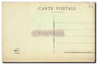 Catedral de STRASBOURG — Facha y Lado Sur — editor Ch. Bergeret, Strasburgo — Reverso