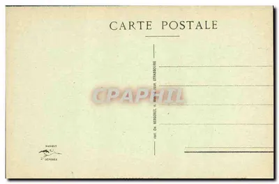 Estátua da Sinagoga — Catedral de Estrasburgo — Editor Oh. Bergeret, n° 510 — Verso