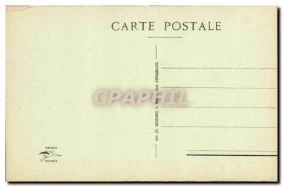 Estátua da Virgem com o Menino — Catedral de Estrasburgo — Editor Bergeret, n° 509 — Verso