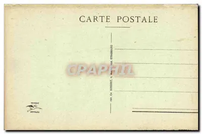 Sint-Maartenskathedraal van STRASBOURG — Het astronomische klokje — Uitgever: CH. BERGERET, STRASBOURG, n° 516 — Achterkant