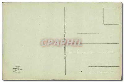 Catedral de STRASBOURG — Tympan do Portal Sul — editor Bergeret, n° 526 — Verso