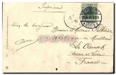 Strasbourg i. E. Münster — Katedra — Kunstverlag E. Hartmann, nr IX 1 — Rewers