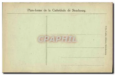 Strasburg — Katedra i Miasto — Widok z samolotu — Rewers